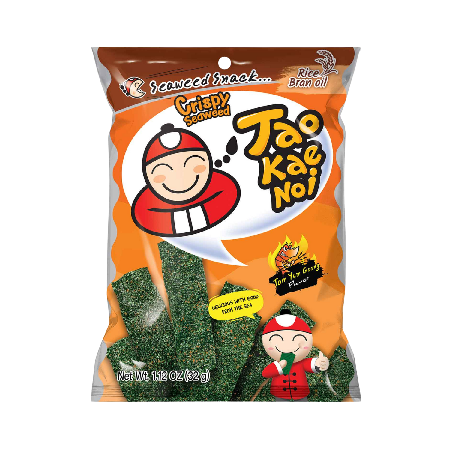 Tao Kae Noi Seetang Algen Chips Tom Yum Garnelen - 32g