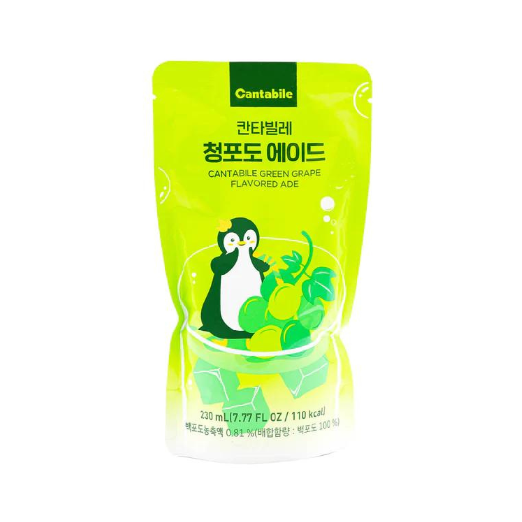 Cantabile Grüne Traube Ade Korean Pouch Drink - 230ml