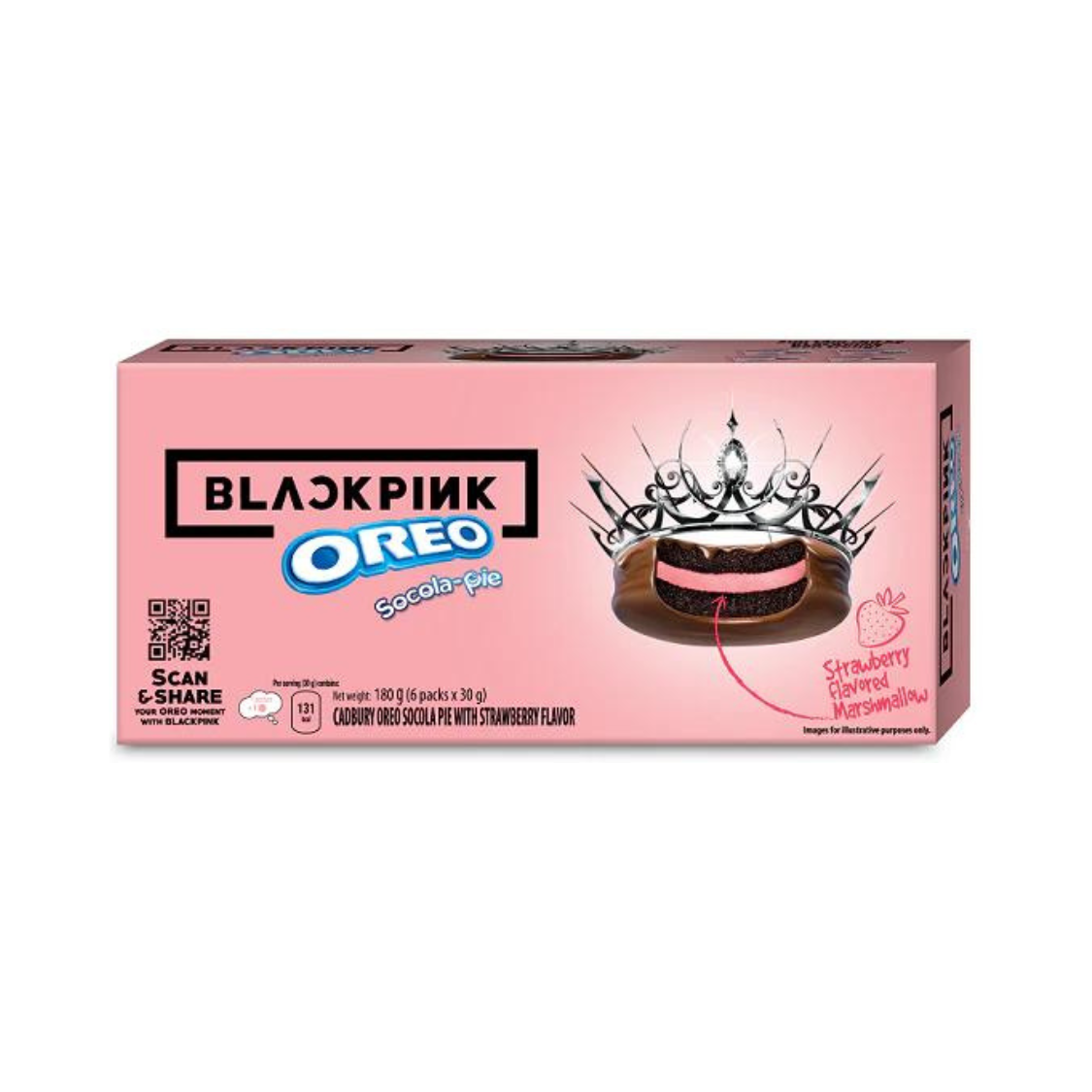 Oreo Socola Pie Erdbeer Marshmallow Black Pink Edition - 180g