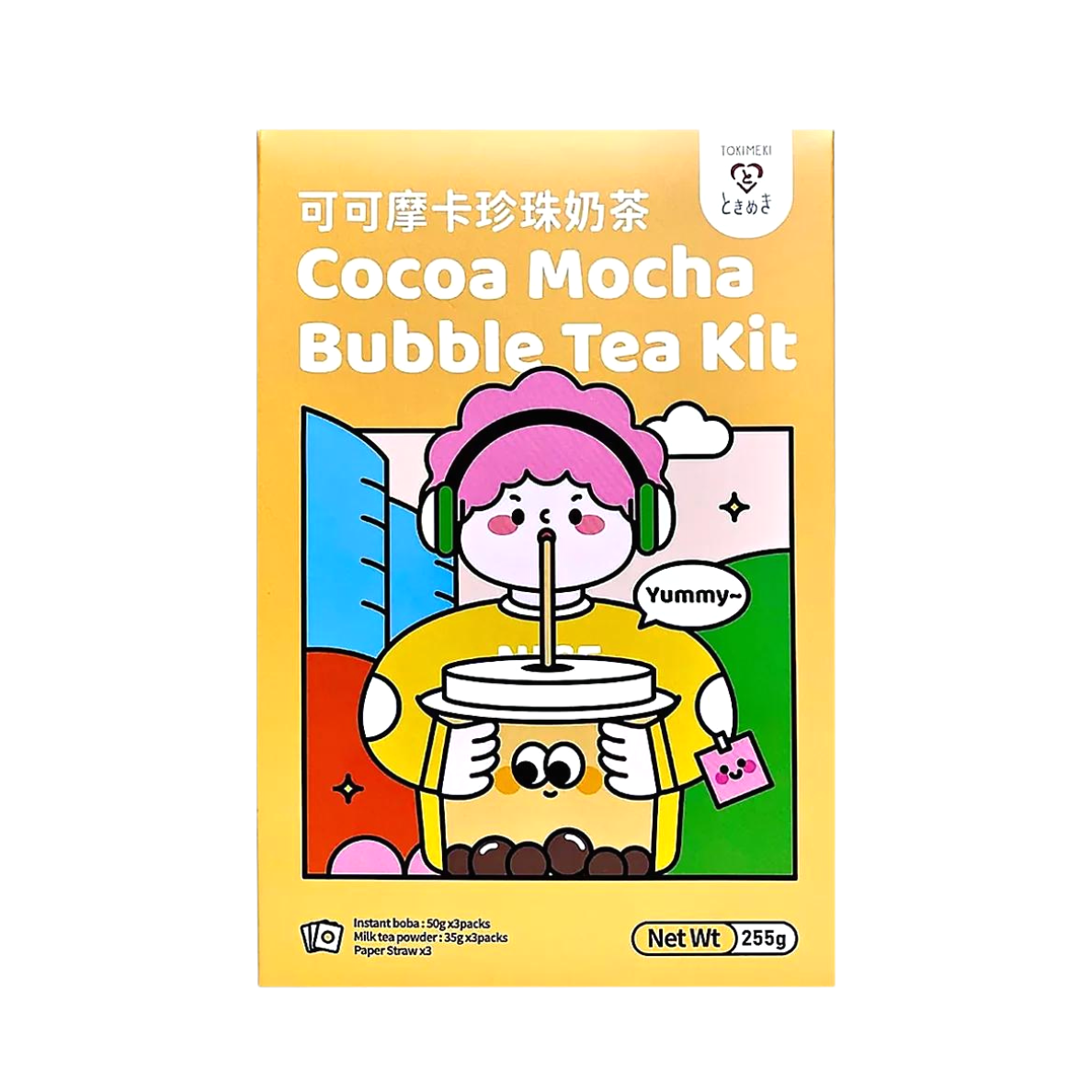 Tokimeki Bubble Tea Kit Cocoa Mocha - 255g