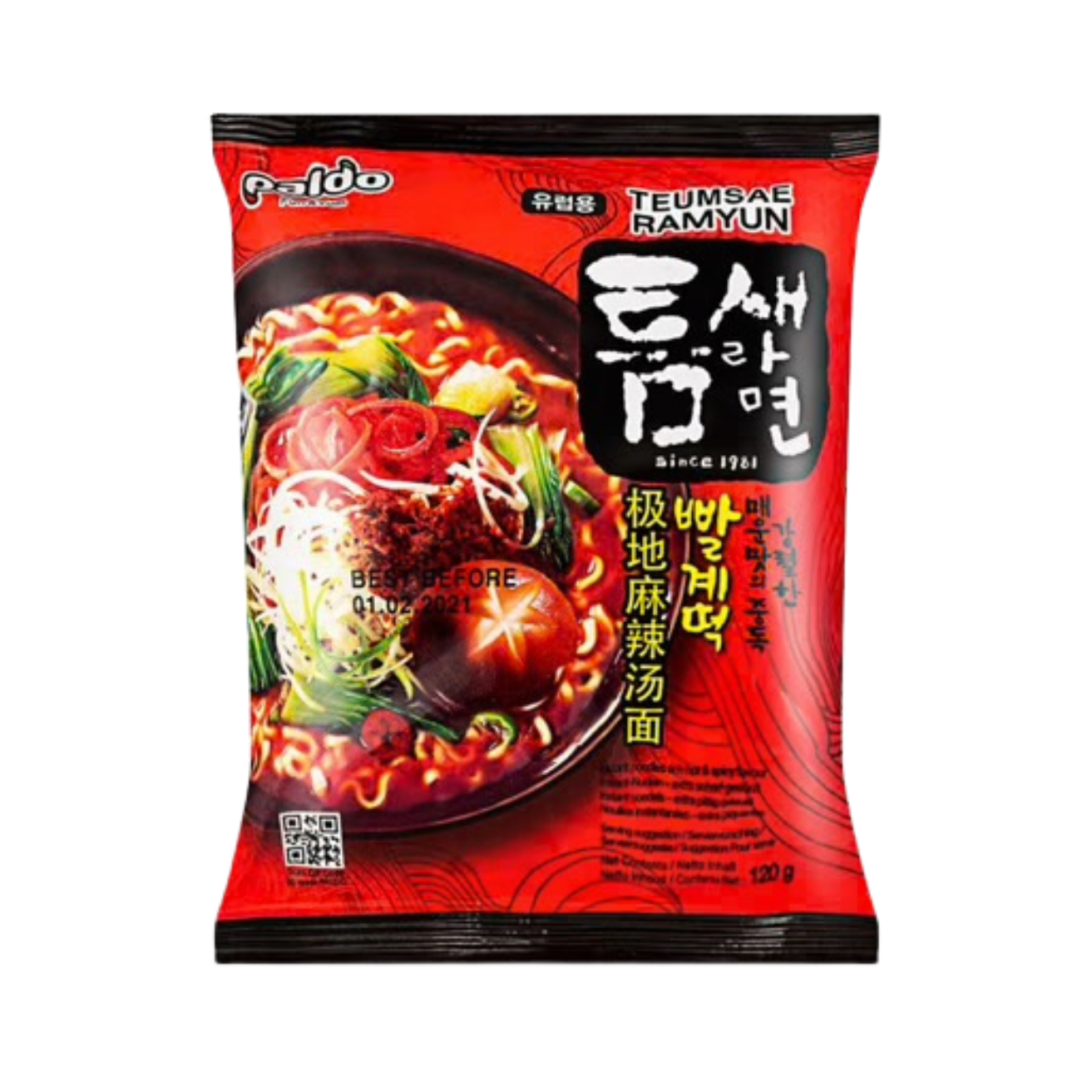 Paldo Ramen Teumsae Scharf Würzig  - 120g