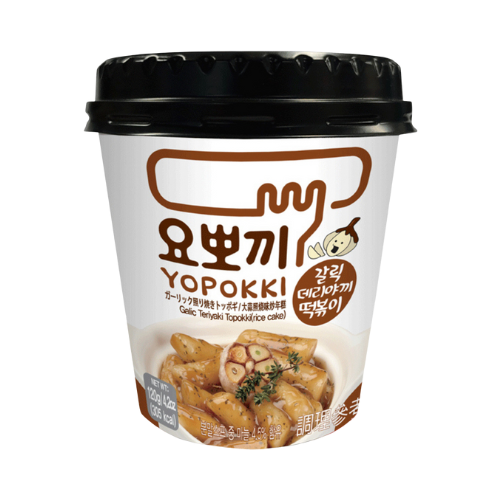 Young Poong Yopokki Knoblauch Teriyaki Topokki (Reiskuchen) Cup - 120g