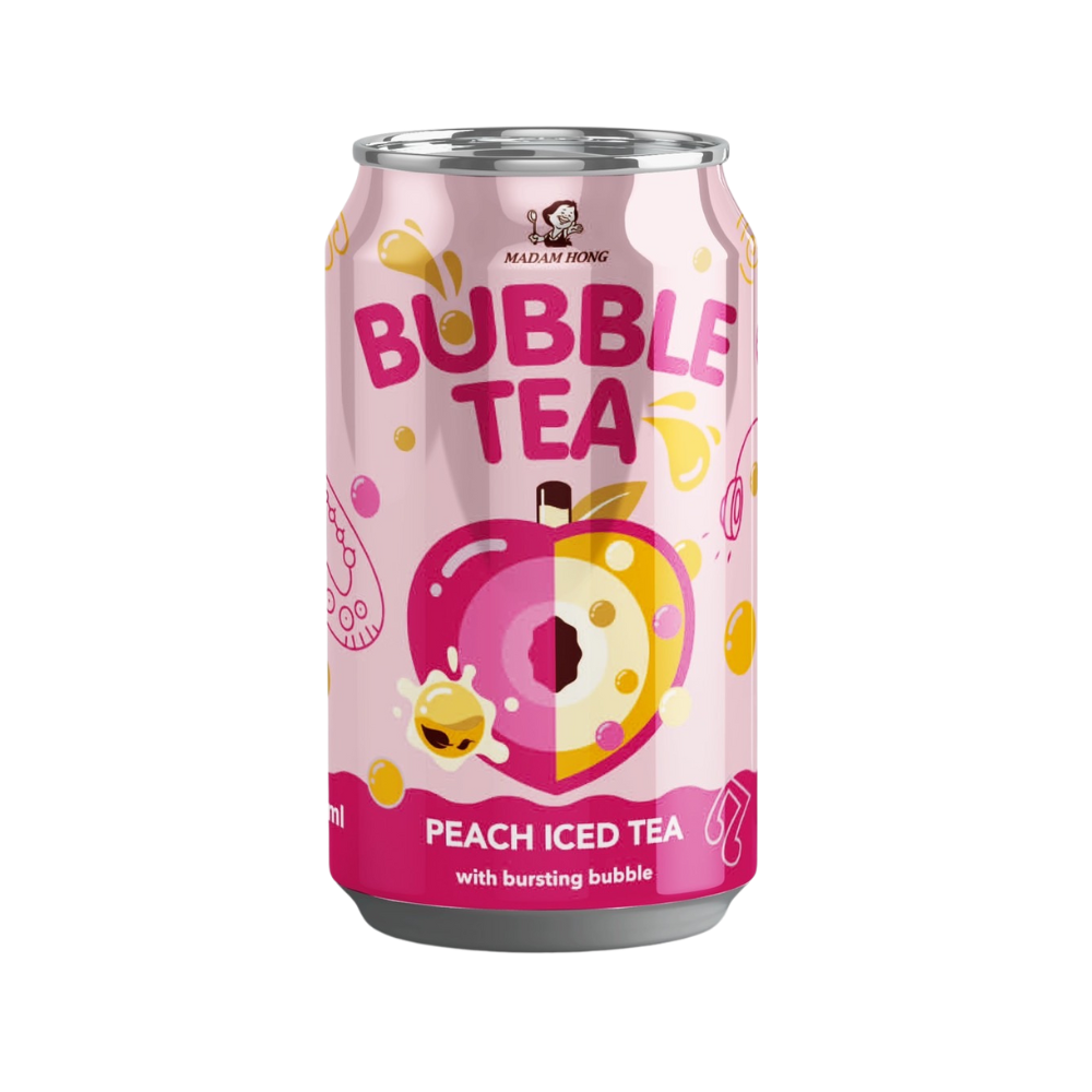 Madam Hong Bubble Tea Popping Boba Pfirisch - 320ml