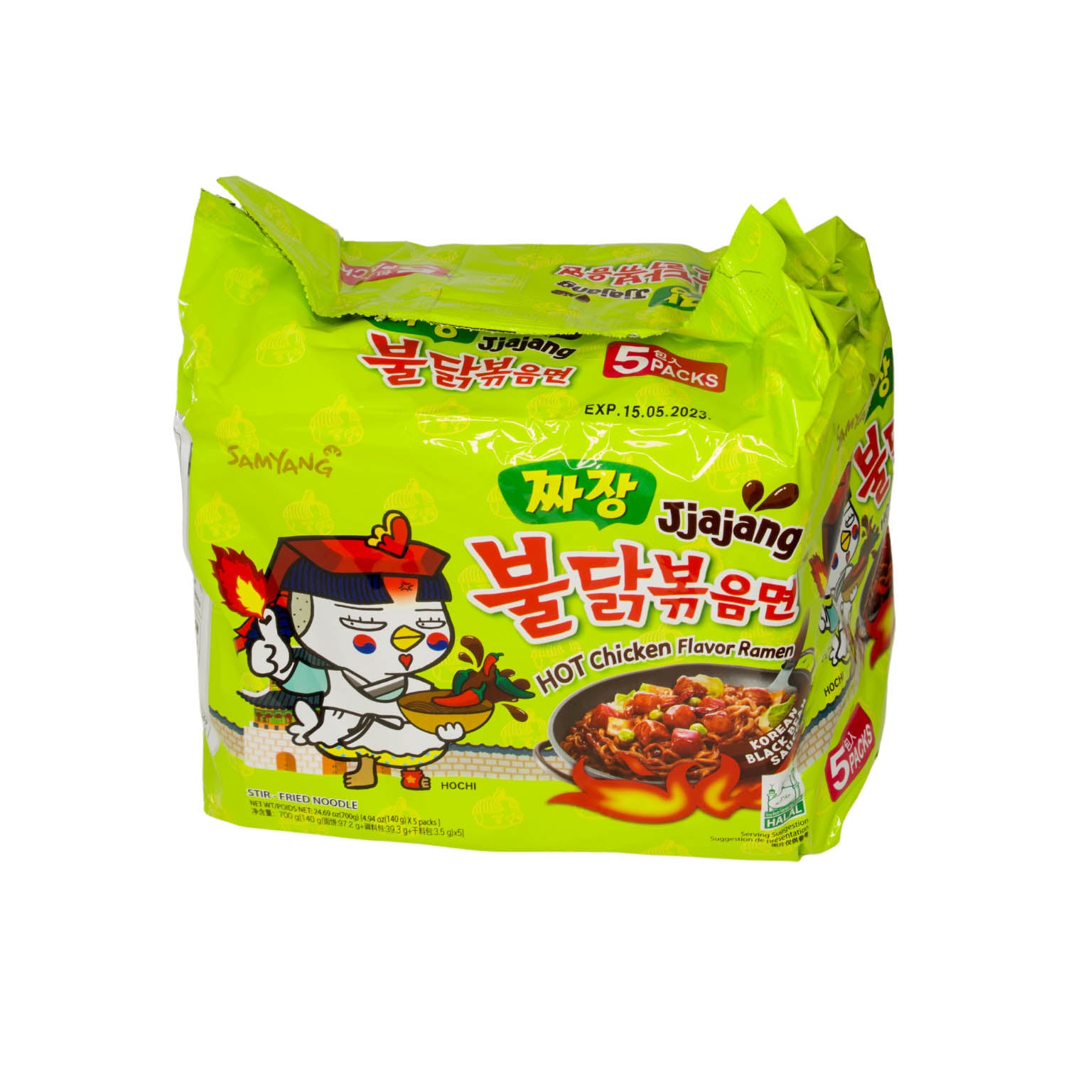 Samyang Buldak Hot Chicken Flavour Ramen Jjajang Multipack - 700g