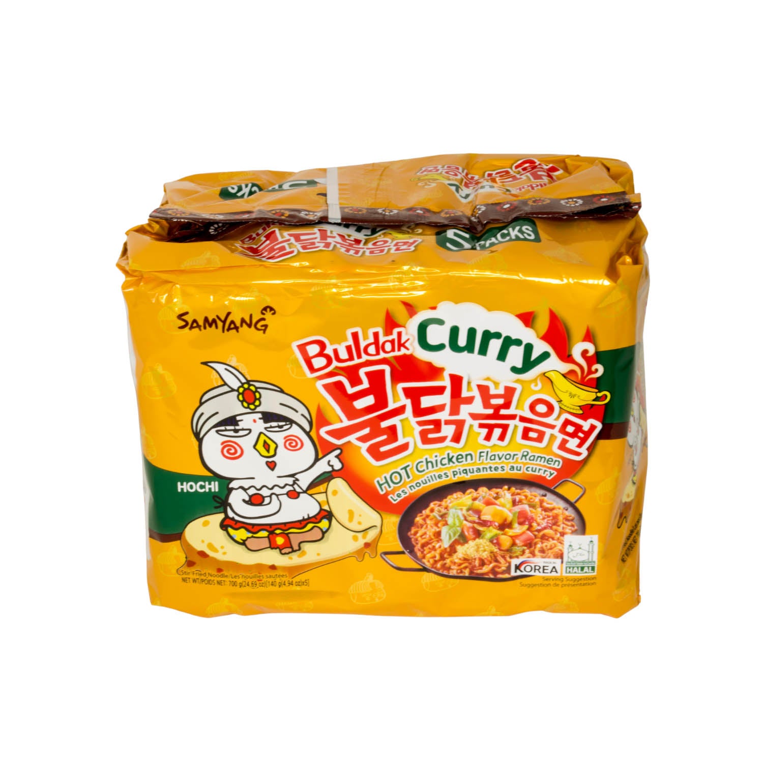 Samyang Buldak Hot Chicken Flavour Ramen Curry Multipack - 700g