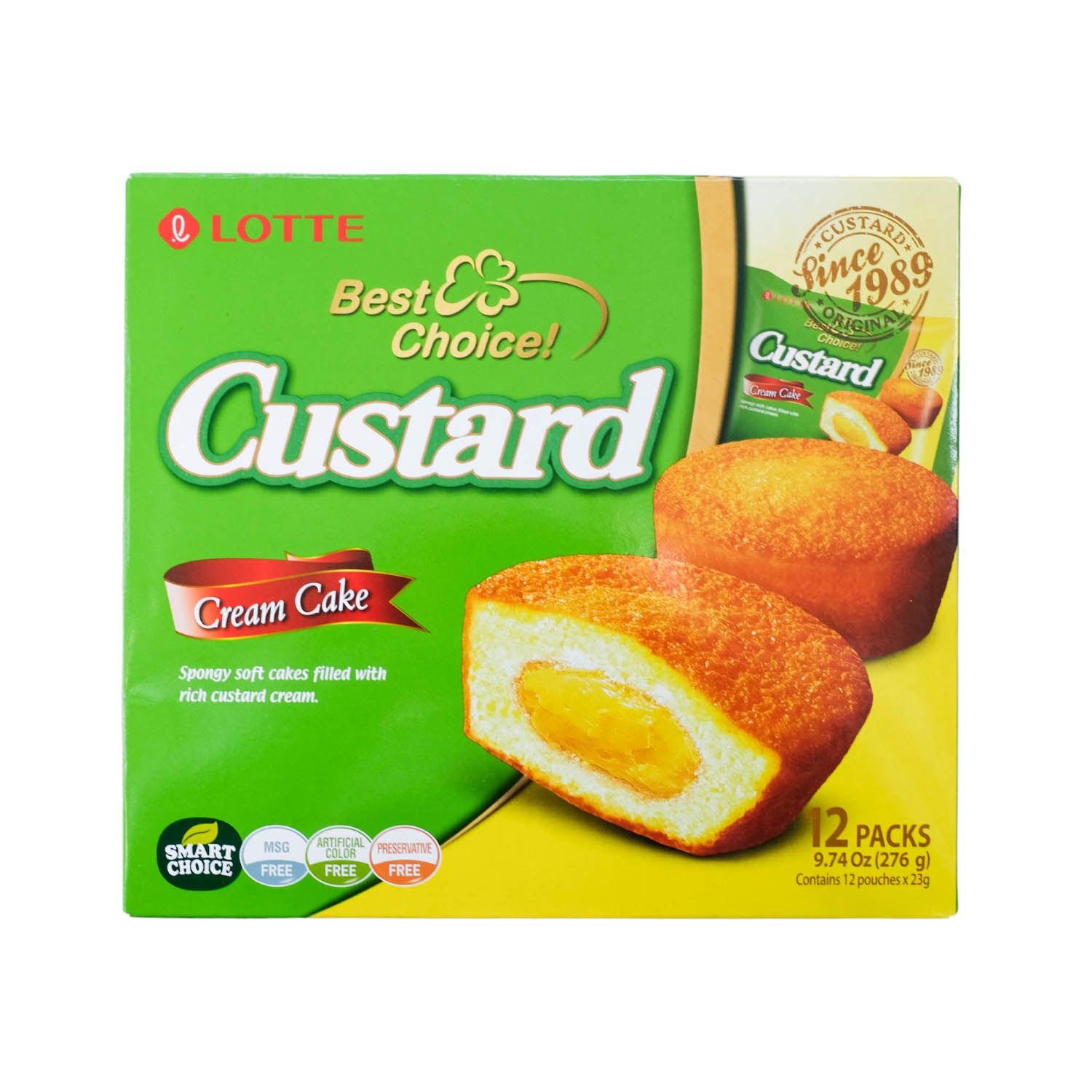 Lotte Custard Cream Cake - 276g